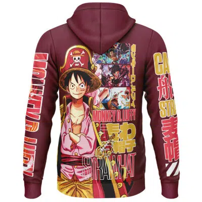 Monkey D Luffy V3 One Piece Streetwear Lightweight Hoodie