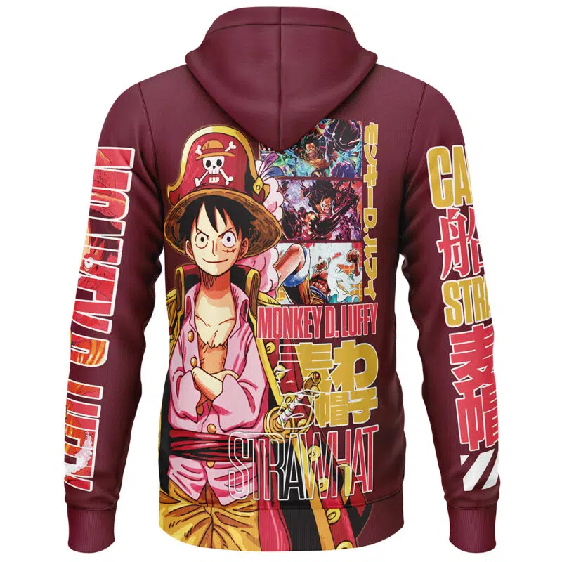 Monkey D Luffy V3 One Piece Streetwear Lightweight Hoodie