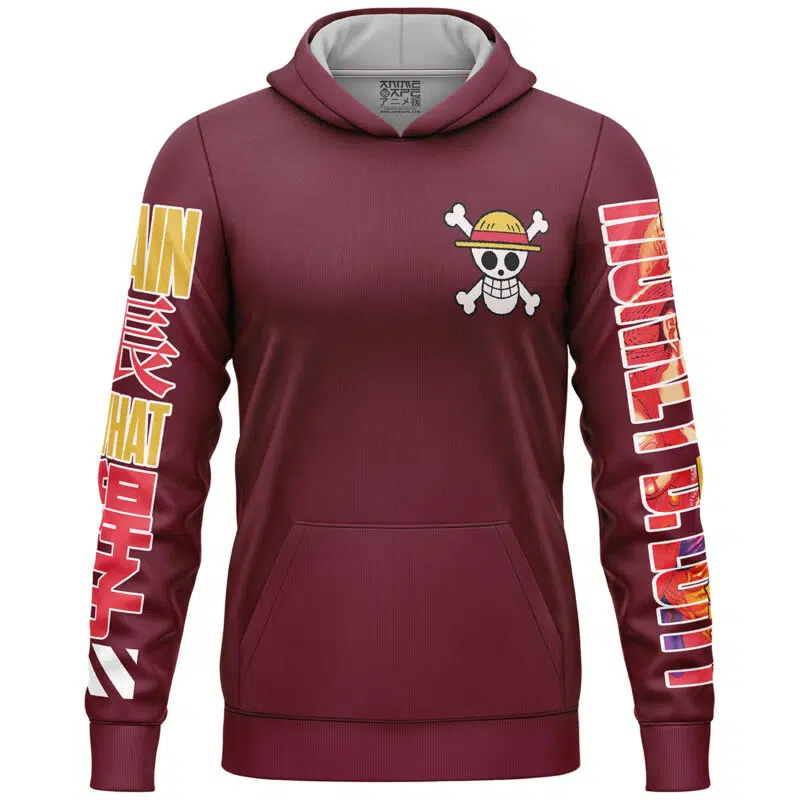 Monkey D Luffy V3 One Piece Streetwear Lightweight Hoodie - Image 2