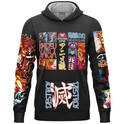 Mugen Train Arc Demon Slayer Streetwear Lightweight Hoodie