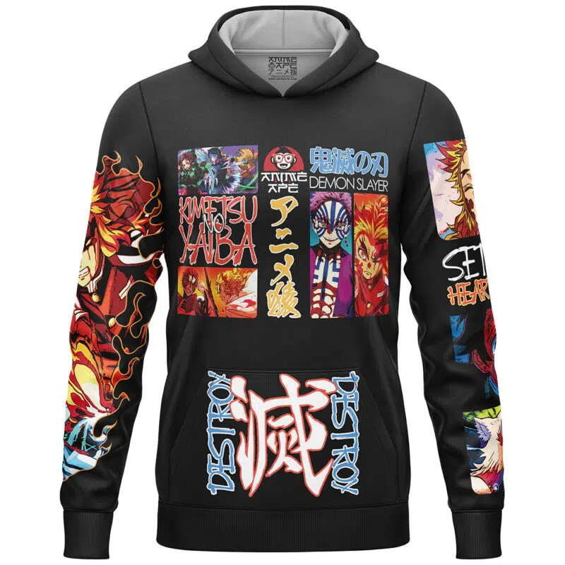 Mugen Train Arc Demon Slayer Streetwear Lightweight Hoodie
