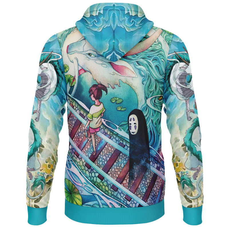 Mythical Spirited Away Studio Ghibli Lightweight Hoodie - Image 2