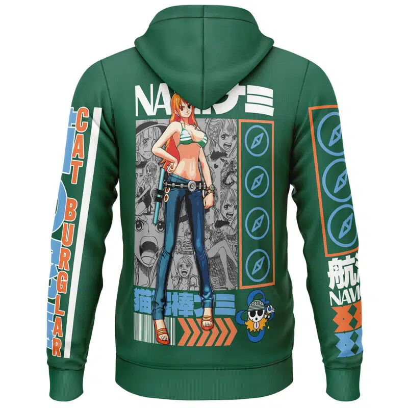 Nami One Piece Streetwear Lightweight Hoodie