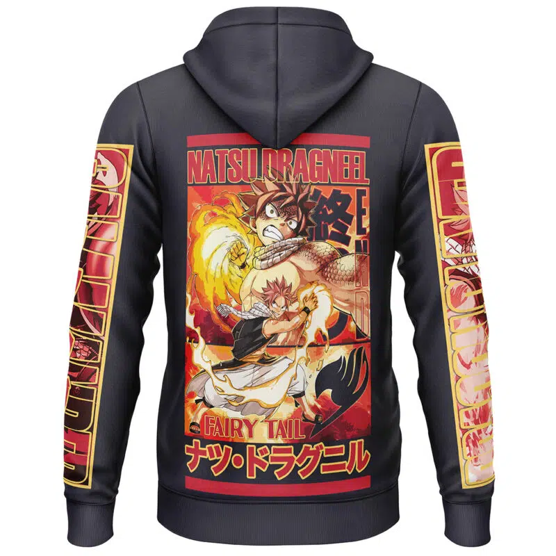 Natsu Dragneel Fairy Tail Streetwear Lightweight Hoodie