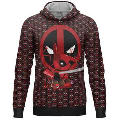 Pikachu Deadpool Pokemon Lightweight Hoodie