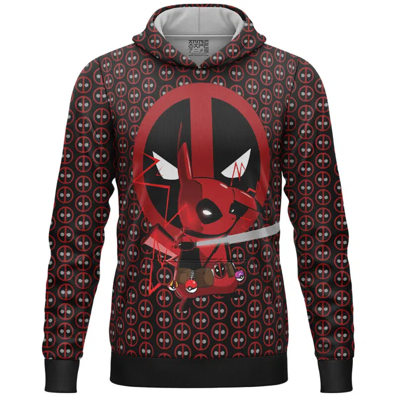 Pikachu Deadpool Pokemon Lightweight Hoodie