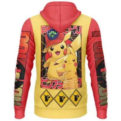 Pikachu Pokemon Streetwear Lightweight Hoodie