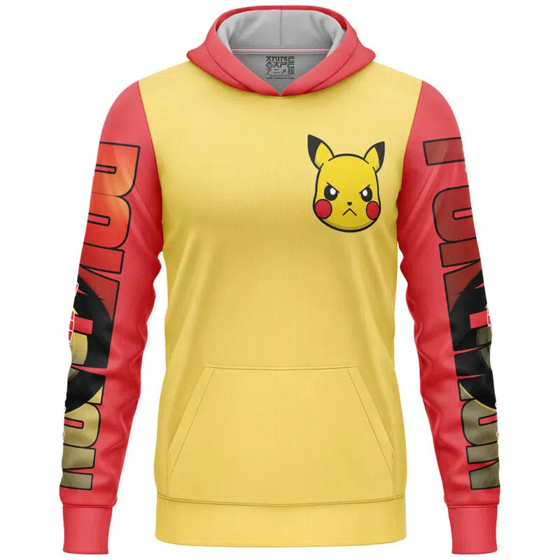 Pikachu Pokemon Streetwear Lightweight Hoodie - Image 2