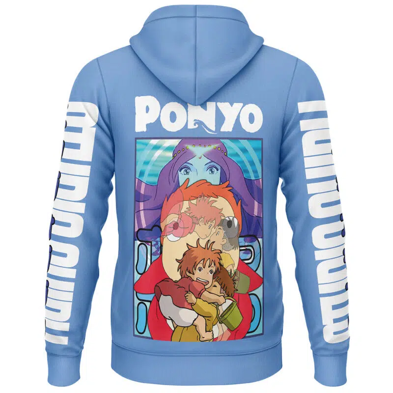 Ponyo Studio Ghibli Streetwear Lightweight Hoodie