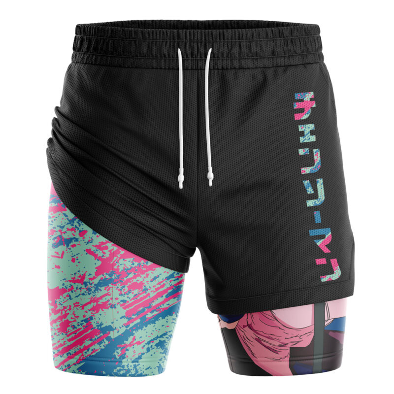Power Devil Hunter Chainsaw Man 2-in-1 Performance Shorts - Image 3