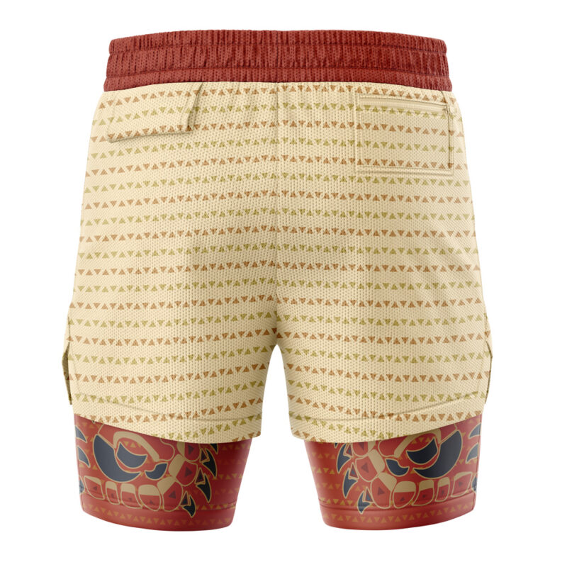 Rathalos King of the Skies Monster Hunter 2-in-1 Performance Shorts - Image 4