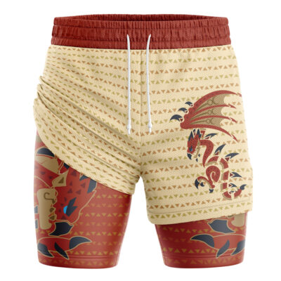 Rathalos King of the Skies Monster Hunter 2-in-1 Performance Shorts