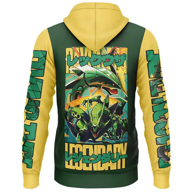 Rayquaza Pokemon Streetwear Lightweight Hoodie