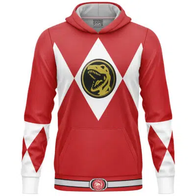Red Ranger Mighty Morphin Power Ranger Lightweight Hoodie