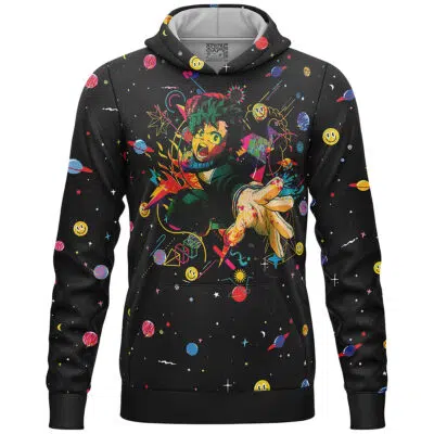 Retro Universe Deku My Hero Academia Lightweight Hoodie