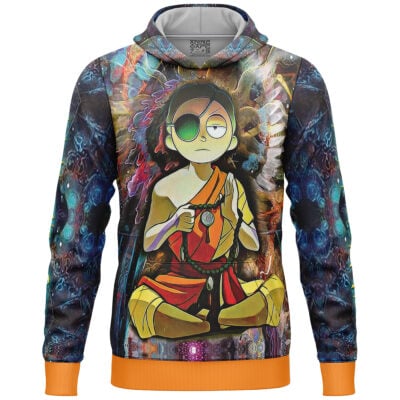 Rick and Morty Trippy Enlightened Mort Lightweight Hoodie