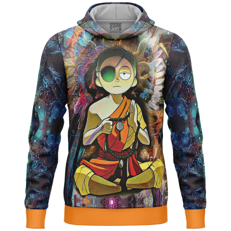 Rick and Morty Trippy Enlightened Mort Lightweight Hoodie