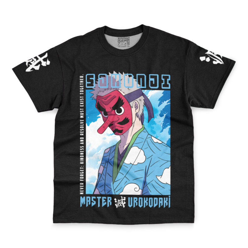 Sakonji Urokodaki Never Forget Demon Slayer Streetwear T-Shirt - Image 2