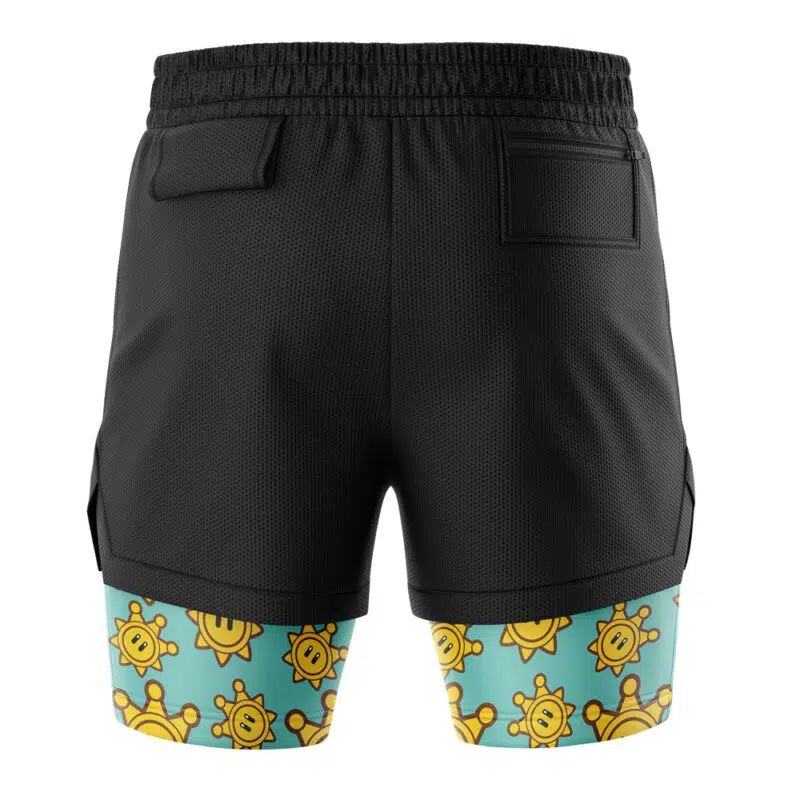 Shine Sprite Super Mario Bros 2-in-1 Performance Shorts - Image 4