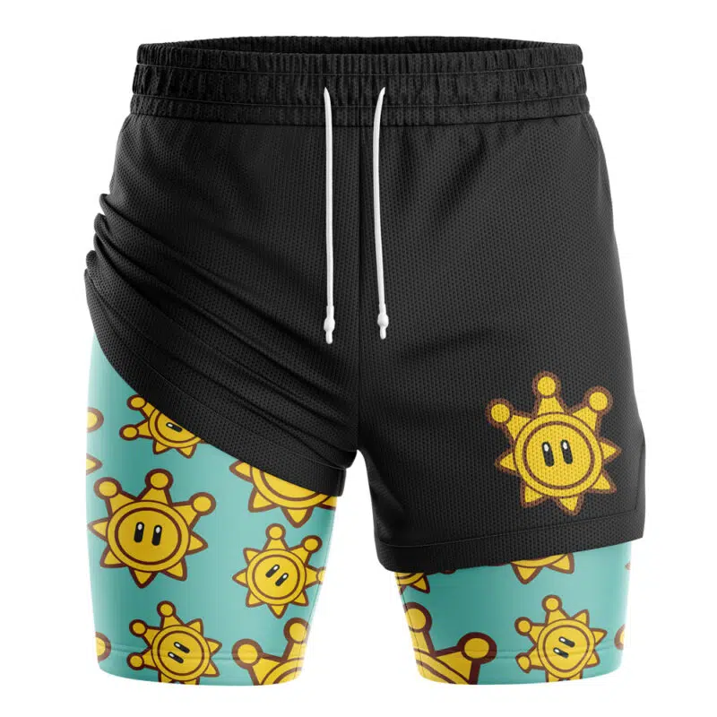 Shine Sprite Super Mario Bros 2-in-1 Performance Shorts
