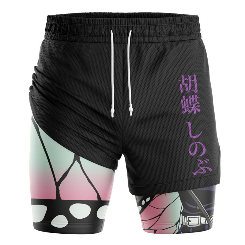Shinobu Kocho Insect Hashira Demon Slayer 2-in-1 Performance Shorts - Image 3