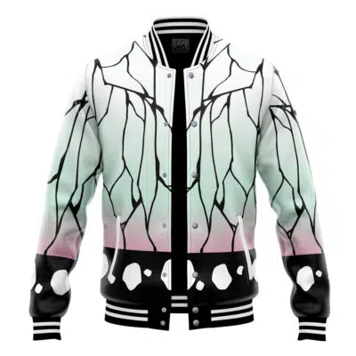 Shinobu Kocho Pattern V2 Demon Slayer Varsity Jacket