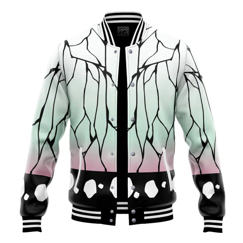 Shinobu Kocho Pattern V2 Demon Slayer Varsity Jacket