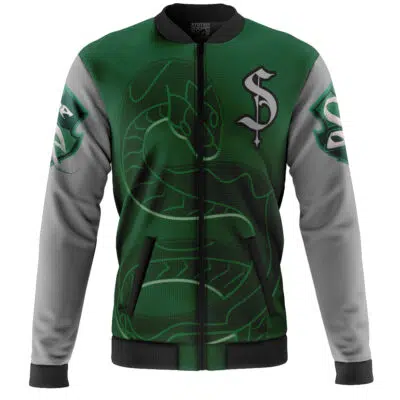 Slytherin Hogwarts Legacy Harry Potter Casual Bomber Jacket