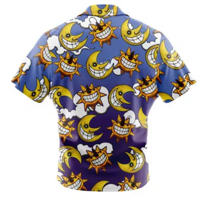 Sun and Moon Soul Eater Button Up Hawaiian Shirt