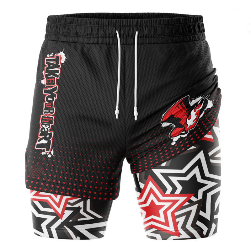 Take Your Heart Persona 5 Hunter 2-in-1 Performance Shorts - Image 2