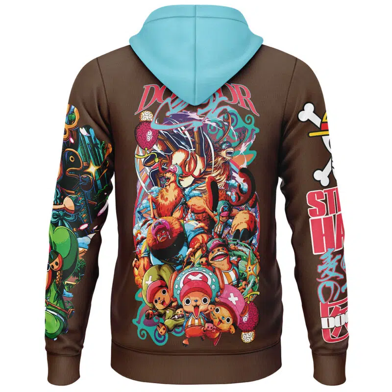 Tony Tony Chopper V4 One Piece Streetwear Lightweight Hoodie