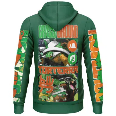 Torterra Pokemon Streetwear Lightweight Hoodie