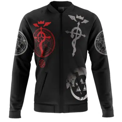 Transmutation Circle Fullmetal Alchemist Casual Bomber Jacket