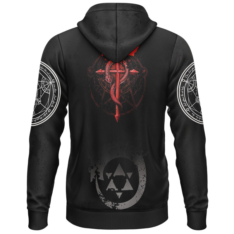 Transmutation Circle Fullmetal Alchemist Lightweight Hoodie - Image 2