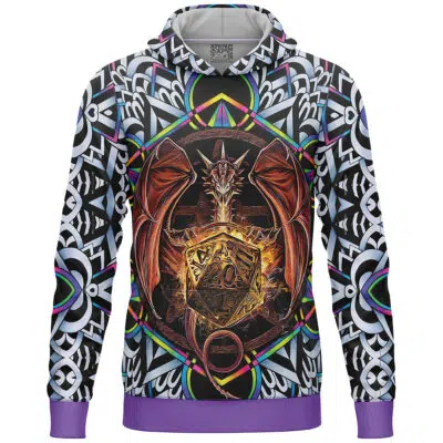 Trippy Dungeons and Dragons Lightweight Hoodie