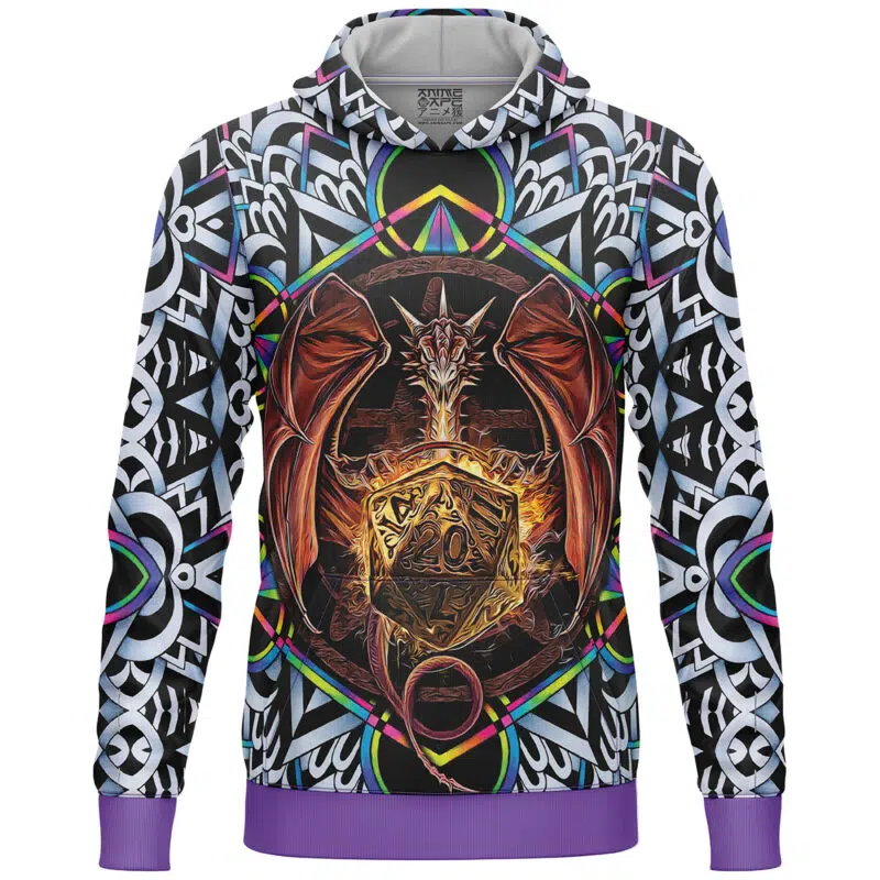 Trippy Dungeons and Dragons Lightweight Hoodie