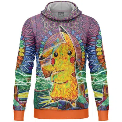 Trippy Pikachu Pokemon Lightweight Hoodie