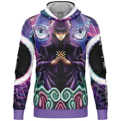 Trippy Satoru Gojo Jujutsu Kaisen Lightweight Hoodie