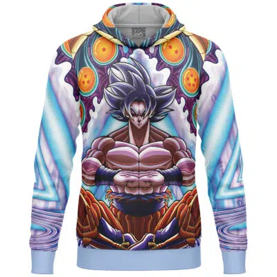 Trippy Ultra Instinct Son Goku Dragon Ball Z Lightweight Hoodie