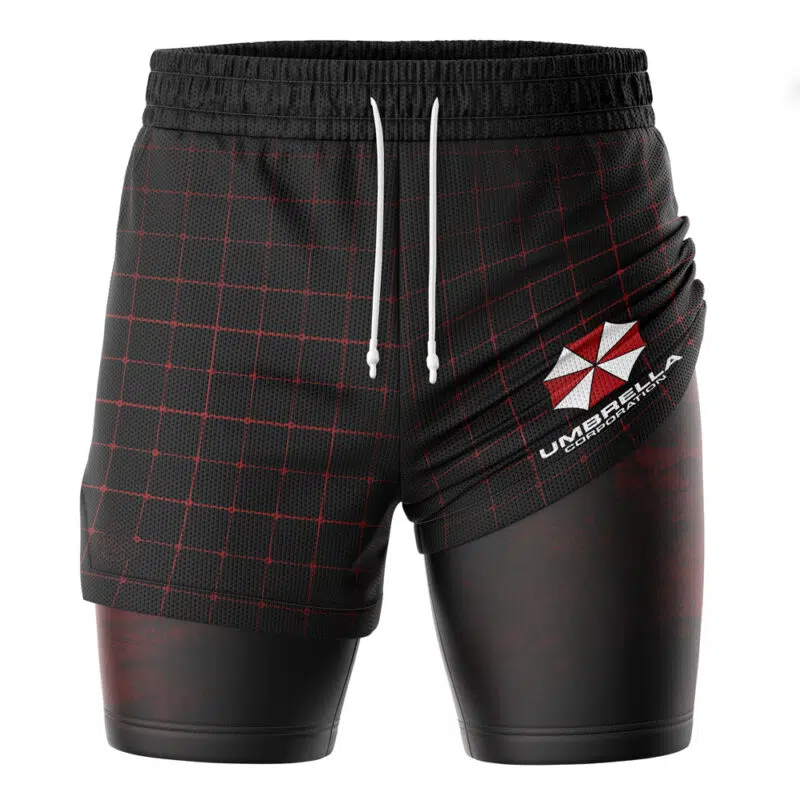 Umbrella Corp V2 Resident Evil 2-in-1 Performance Shorts - Image 2