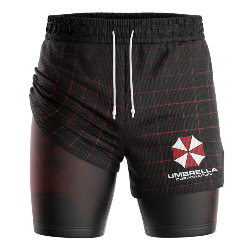 Umbrella Corp V2 Resident Evil 2-in-1 Performance Shorts - Image 3