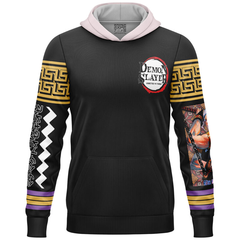 Uzui Tengen Demon Slayer Streetwear Lightweight Hoodie - Image 2