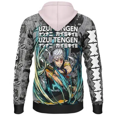 Uzui Tengen Manga Collage Demon Slayer Streetwear Lightweight Hoodie