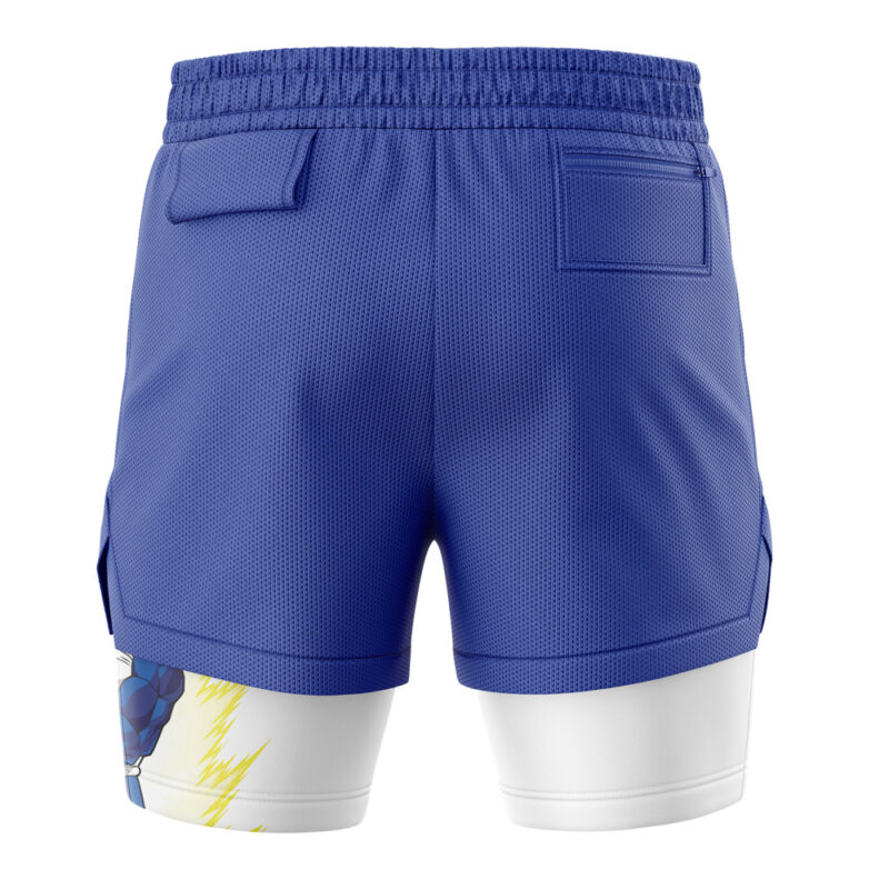 Vegeta Super Saiyan Dragon Ball Z 2-in-1 Performance Shorts - Image 4