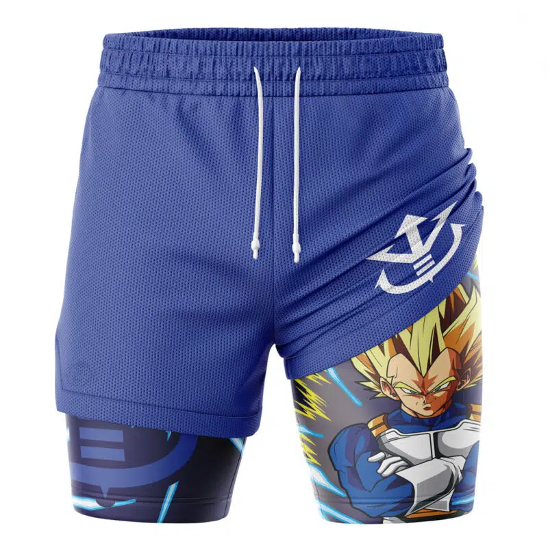 Vegeta Super Saiyan V2 Dragon Ball Z 2-in-1 Performance Shorts