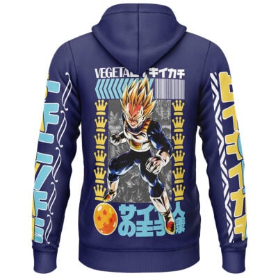 Vegeta V2 Dragon Ball Streetwear Lightweight Hoodie