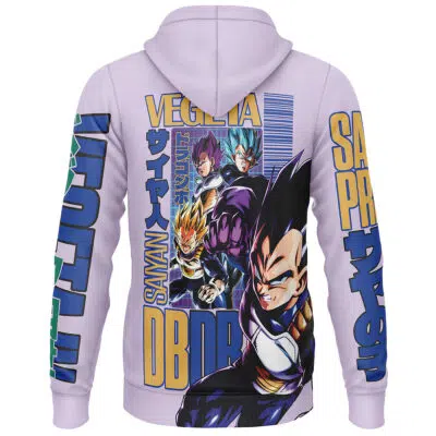 Vegeta V3 Dragon Ball Streetwear Lightweight Hoodie