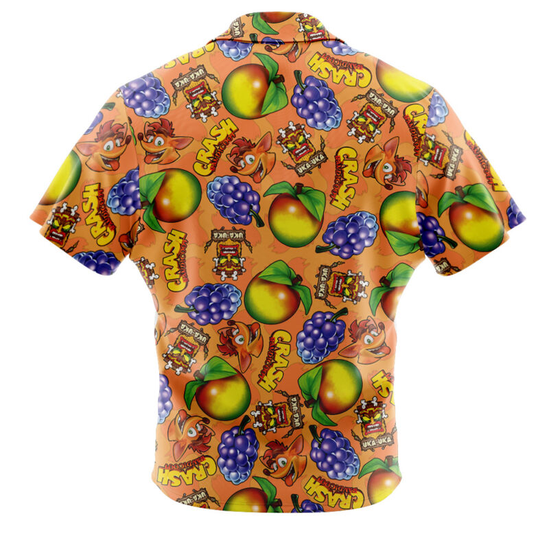 Wumpa Fruits Bumpa Berries Crash Bandicoot Button Up Hawaiian Shirt