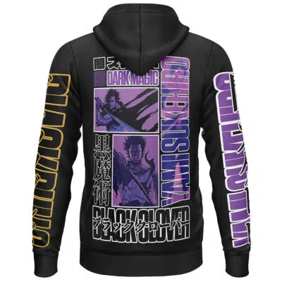 Yami Sukehiro Black Clover Streetwear Lightweight Hoodie