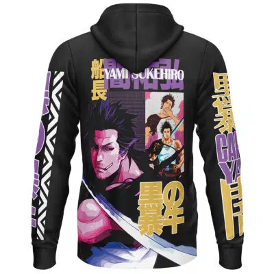 Yami Sukehiro V3 Black Clover Streetwear Lightweight Hoodie